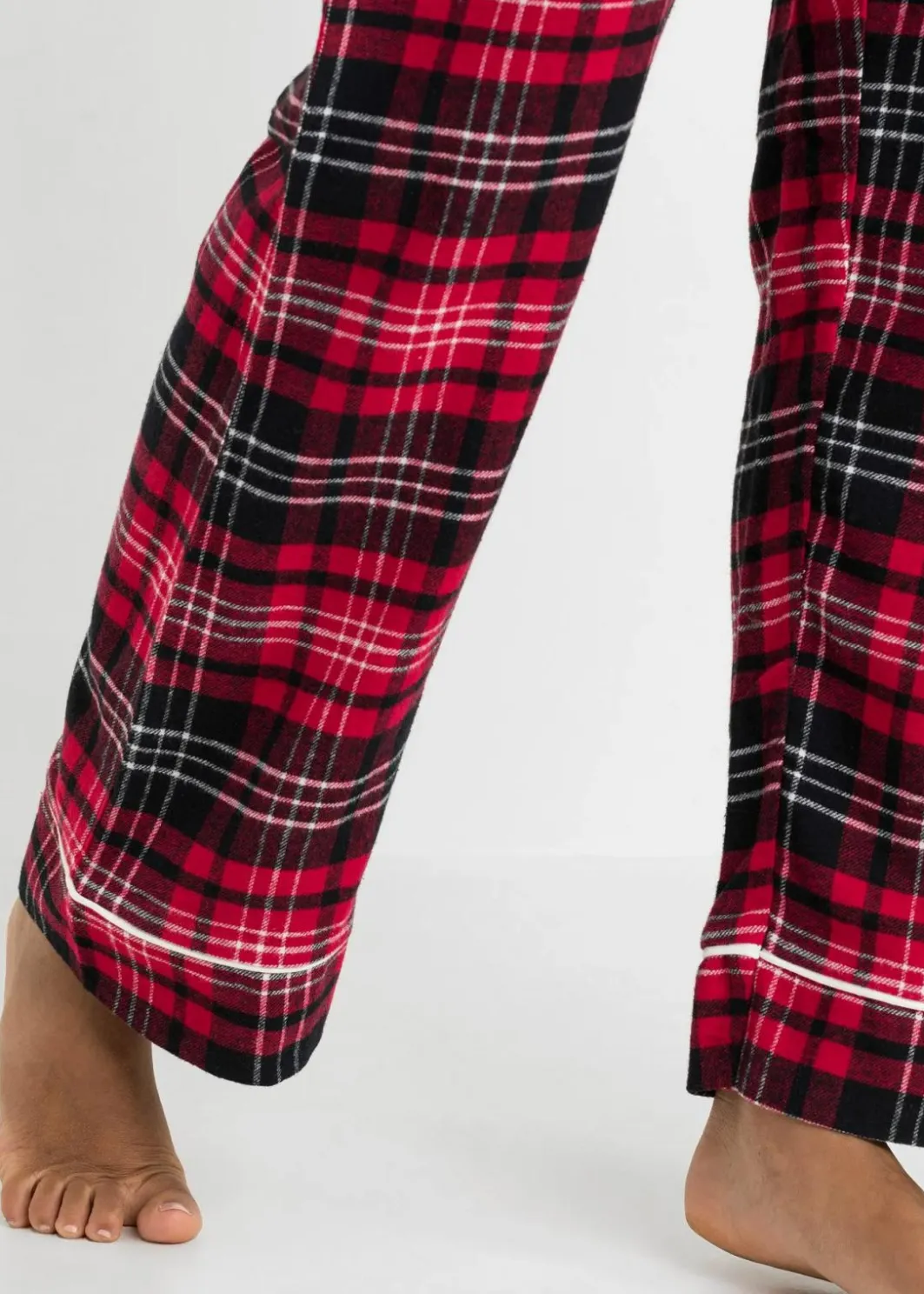 Discount Gewebte Pyjamahose aus Flanell Damen Wäsche·Nachtwäsche|Nachtwäsche