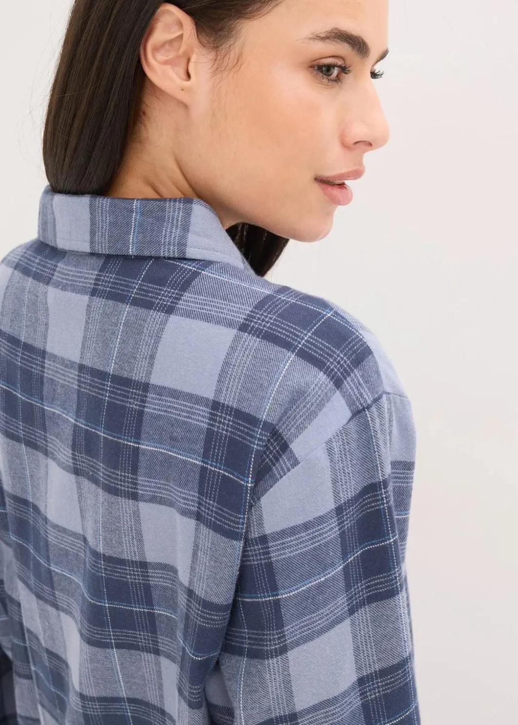 Damen bonprix Wäsche·Nachtwäsche|Nachtwäsche|Gewebter Flanell Pyjama
