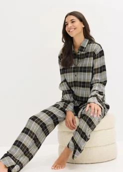 Hot Gewebter Flanell Pyjama Damen Wäsche·Nachtwäsche|Nachtwäsche