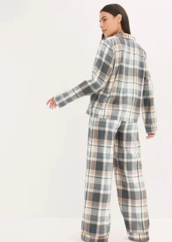 Outlet Gewebter Flanell Pyjama mit Glitzergarn und Geschenktasche Damen Wäsche·Nachtwäsche|Nachtwäsche