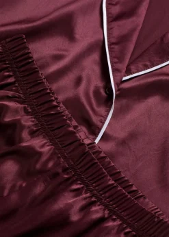 Sale Gewebter Pyjama aus glänzendem Satin Damen Wäsche·Nachtwäsche|Nachtwäsche