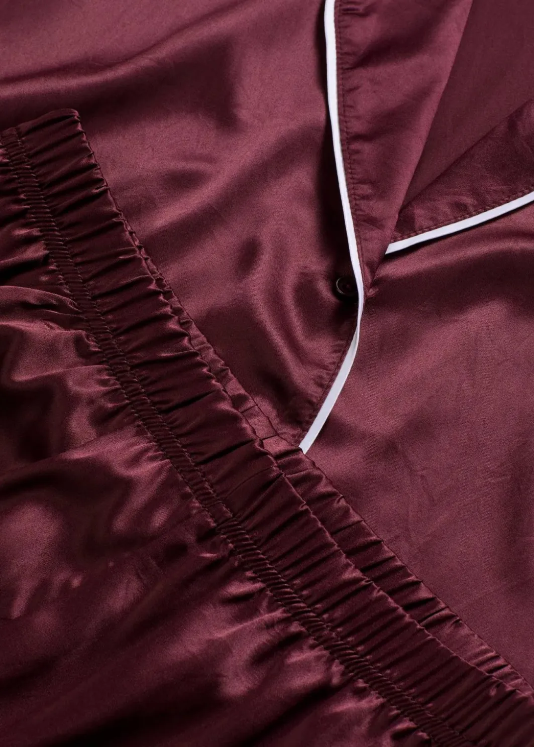 Sale Gewebter Pyjama aus glänzendem Satin Damen Wäsche·Nachtwäsche|Nachtwäsche