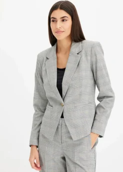 Damen bonprix Blazer|Bekleidung·Basics|Glencheck Blazer