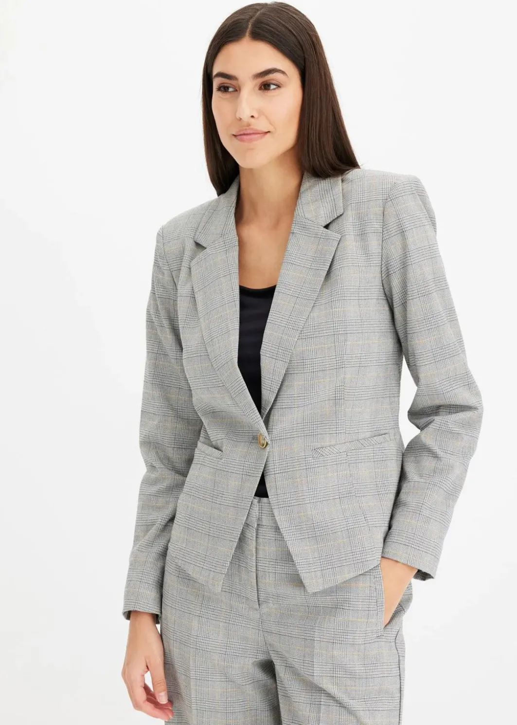 Damen bonprix Blazer|Bekleidung·Basics|Glencheck Blazer