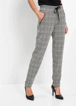 Outlet Glencheck-Schlupfhose Damen Kurzgrößen|Bekleidung·Kleider