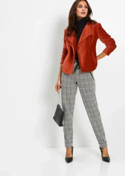 Outlet Glencheck-Schlupfhose Damen Kurzgrößen|Bekleidung·Kleider