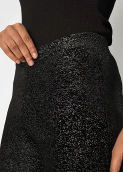 Clearance Glitzer Leggings aus Samt Damen Bekleidung·Kleider|Hosen