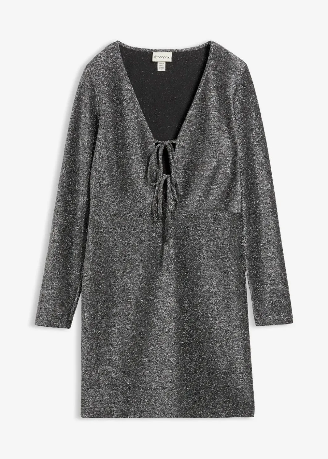 Outlet Glitzerndes Minikleid mit Schleifendetail Damen Bekleidung·Pullover & Strickjacken|Kleider