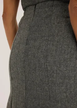 Damen bonprix Bekleidung·Sportbekleidung|Röcke|Godetrock in Tweedoptik