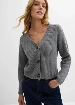 Online Grobstrickjacke aus reiner Baumwolle Damen Bekleidung·Umstandsmode|Strickmode