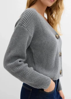 Online Grobstrickjacke aus reiner Baumwolle Damen Bekleidung·Umstandsmode|Strickmode