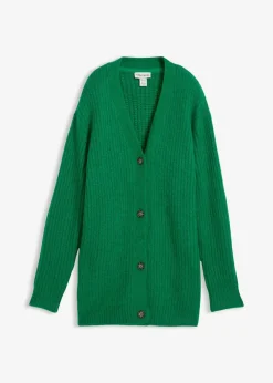 Damen bonprix Bekleidung·Jeans|Pullover & Strickjacken|Grobstrickjacke aus weichem Wollmix