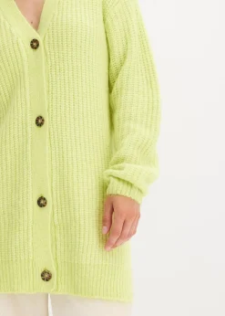 Damen bonprix Bekleidung·Jeans|Pullover & Strickjacken|Grobstrickjacke aus weichem Wollmix
