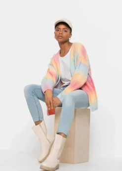 Online Grobstrickjacke aus weichem Woll-Mix Damen Bekleidung·Umstandsmode|Strickmode