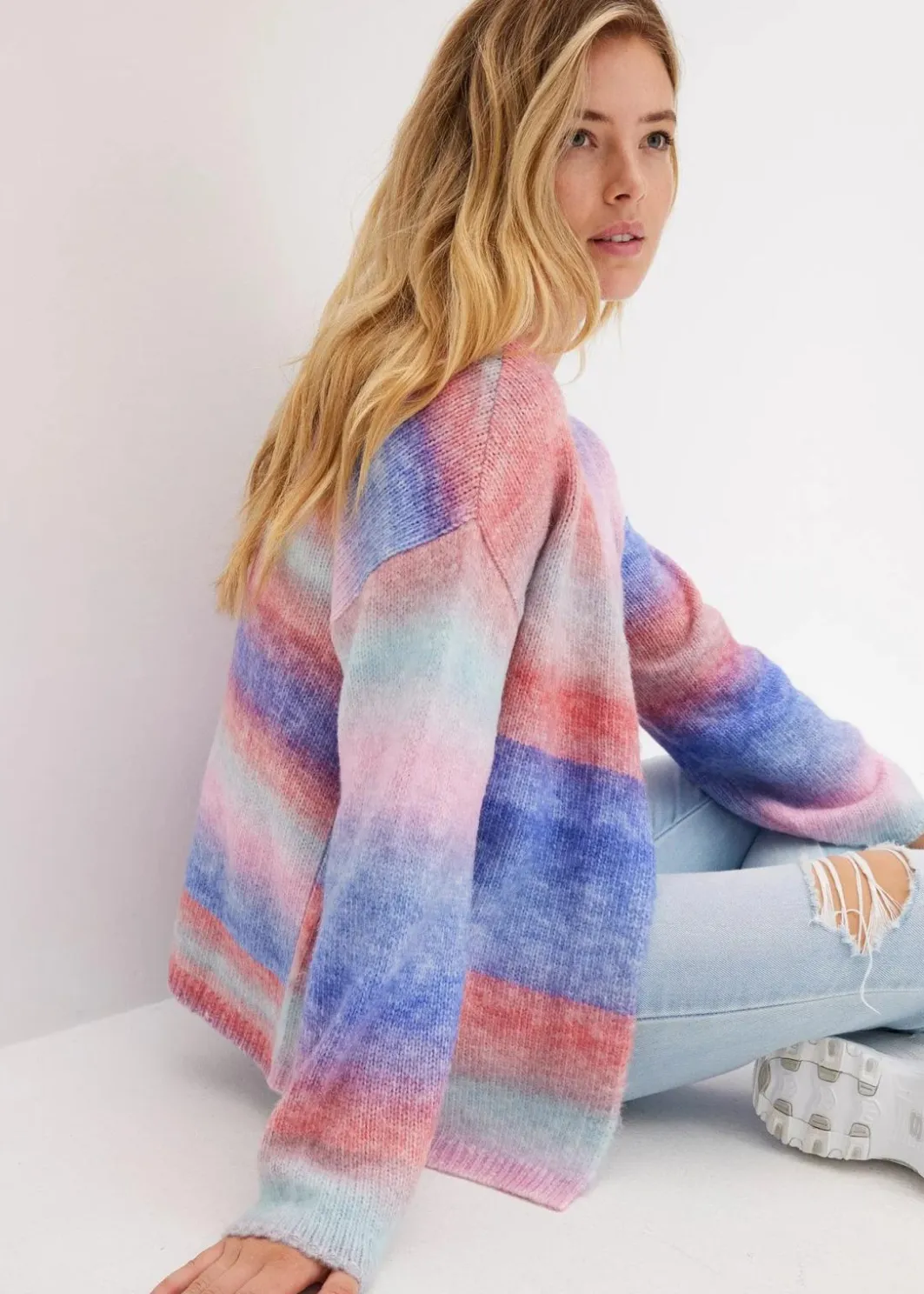 Outlet Grobstrickjacke aus weichem Woll-Mix Damen Bekleidung·Umstandsmode|Strickmode