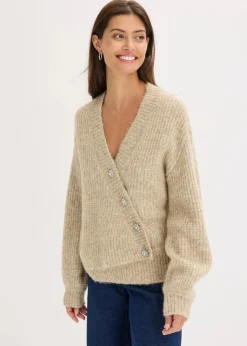 Sale Grobstrickjacke aus weichem Wollmix Damen Bekleidung·Umstandsmode|Bekleidung·Jeans