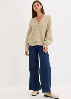 Sale Grobstrickjacke aus weichem Wollmix Damen Bekleidung·Umstandsmode|Bekleidung·Jeans