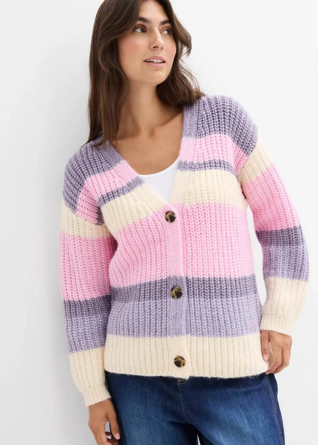 Sale Grobstrickjacke mit Farbverlauf Damen Bekleidung·Umstandsmode|Bekleidung·Jeans