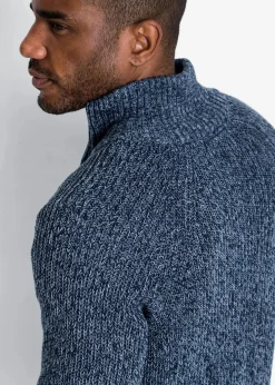 Herren bonprix Große Größen|Pullover & Strickjacken|Grobstrickjacke mit Rippstruktur aus weichem Baumwollmix