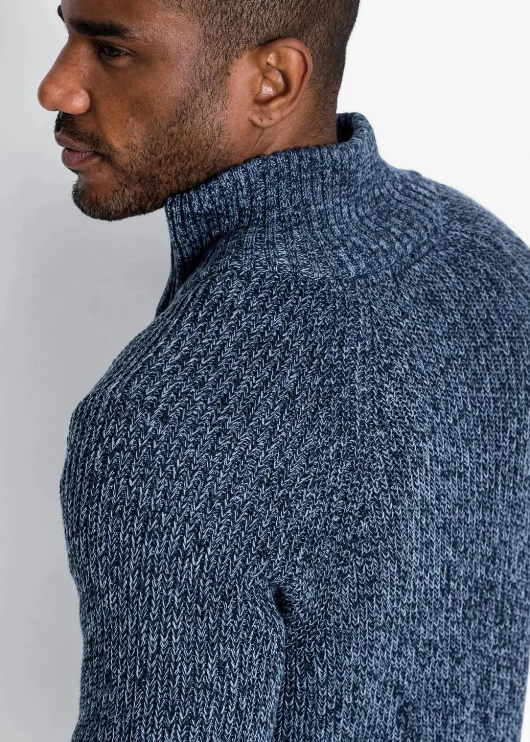 Herren bonprix Große Größen|Pullover & Strickjacken|Grobstrickjacke mit Rippstruktur aus weichem Baumwollmix