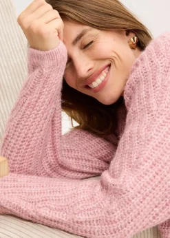 Sale Grobstrickjacke mit Wollanteil Damen Strickmode|Pullover & Strickjacken