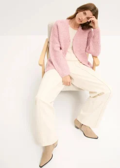 Sale Grobstrickjacke mit Wollanteil Damen Strickmode|Pullover & Strickjacken