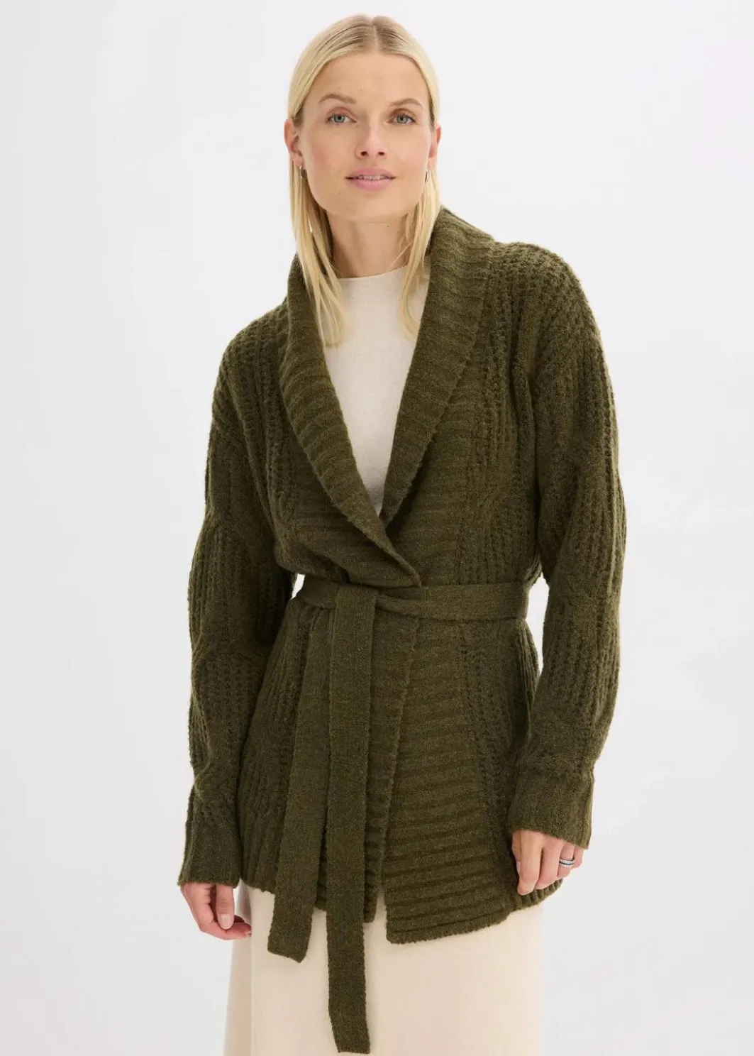 Discount Grobstrickjacke mit Zopfmuster Damen Bekleidung·Umstandsmode|Bekleidung·Jeans