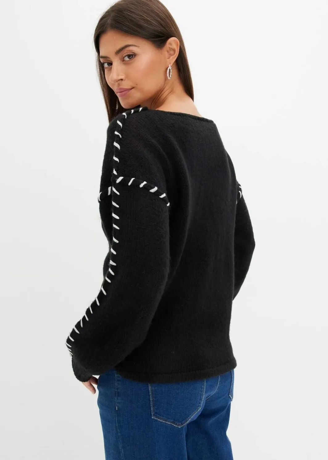 Damen bonprix Bekleidung·Umstandsmode|Bekleidung·Jeans|Grobstrick-Pullover