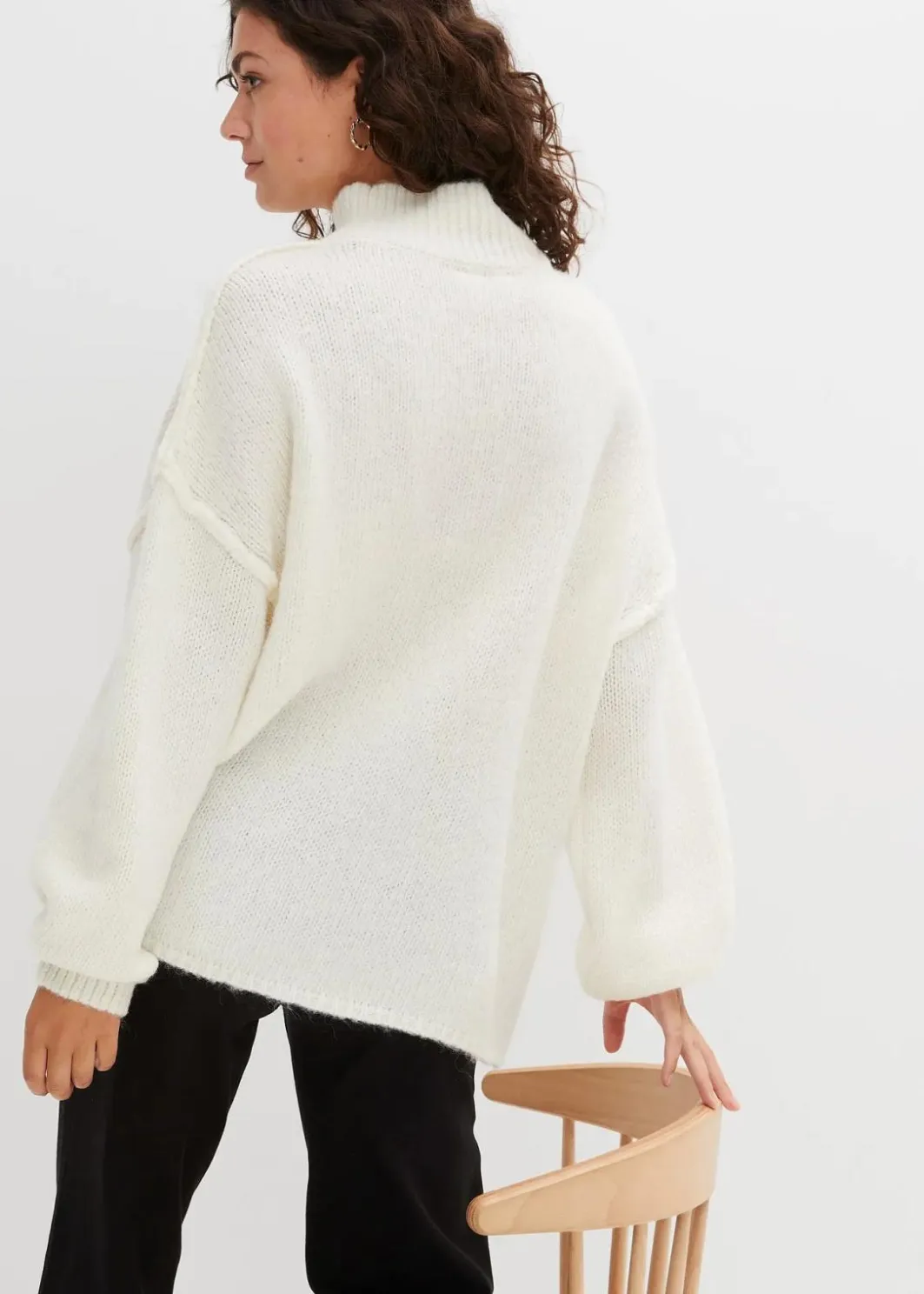 Damen bonprix Strickmode|Pullover & Strickjacken|Grobstrick-Pullover