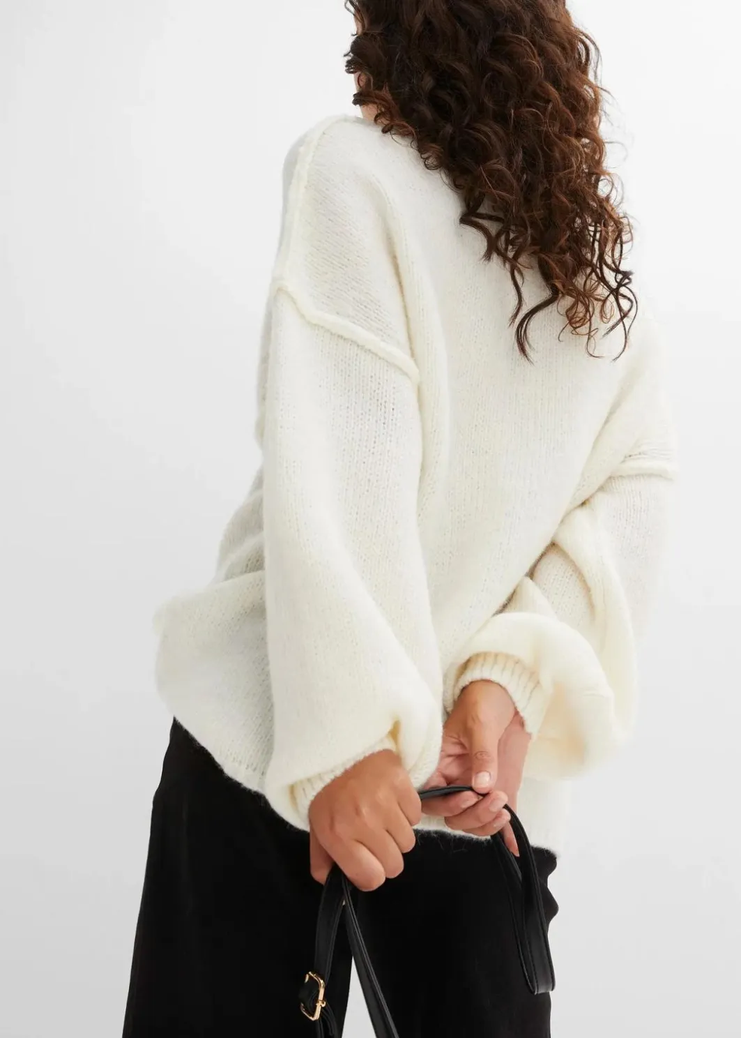 Damen bonprix Strickmode|Pullover & Strickjacken|Grobstrick-Pullover