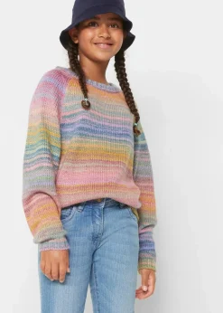 Hot Grobstrick-Pullover Kinder Mädchen 9-16 Jahre·Sweat & Strick