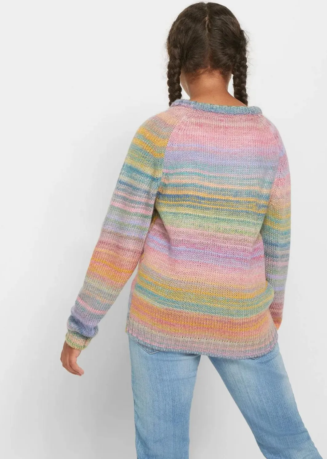 Hot Grobstrick-Pullover Kinder Mädchen 9-16 Jahre·Sweat & Strick
