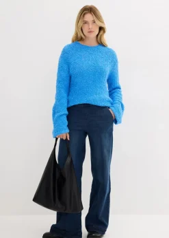 Damen bonprix Bekleidung·Umstandsmode|Bekleidung·Jeans|Grobstrick-Pullover aus kuscheligem Bouclé
