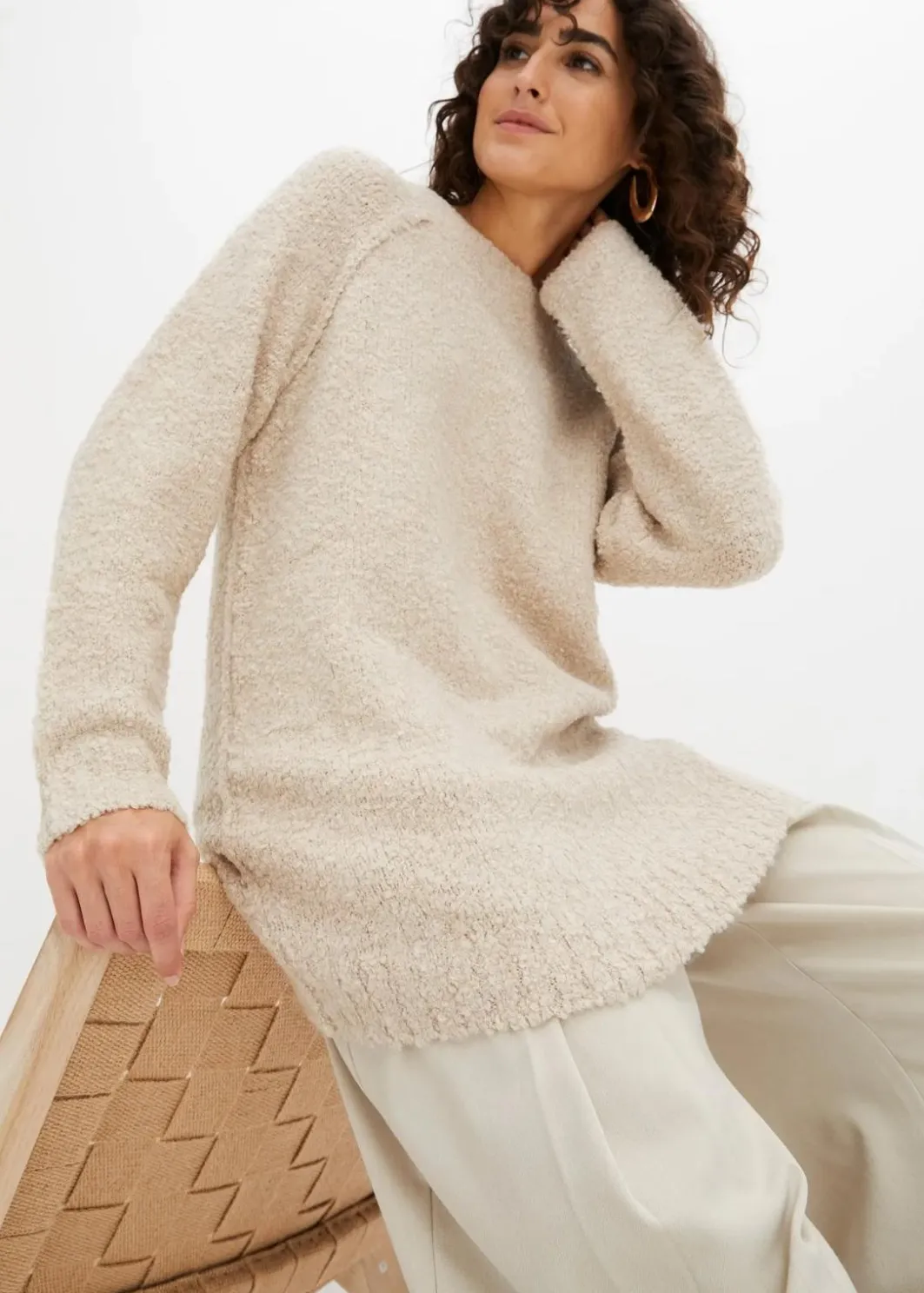 Hot Grobstrick-Pullover aus Teddygarn Damen Bekleidung·Umstandsmode|Bekleidung·Jeans