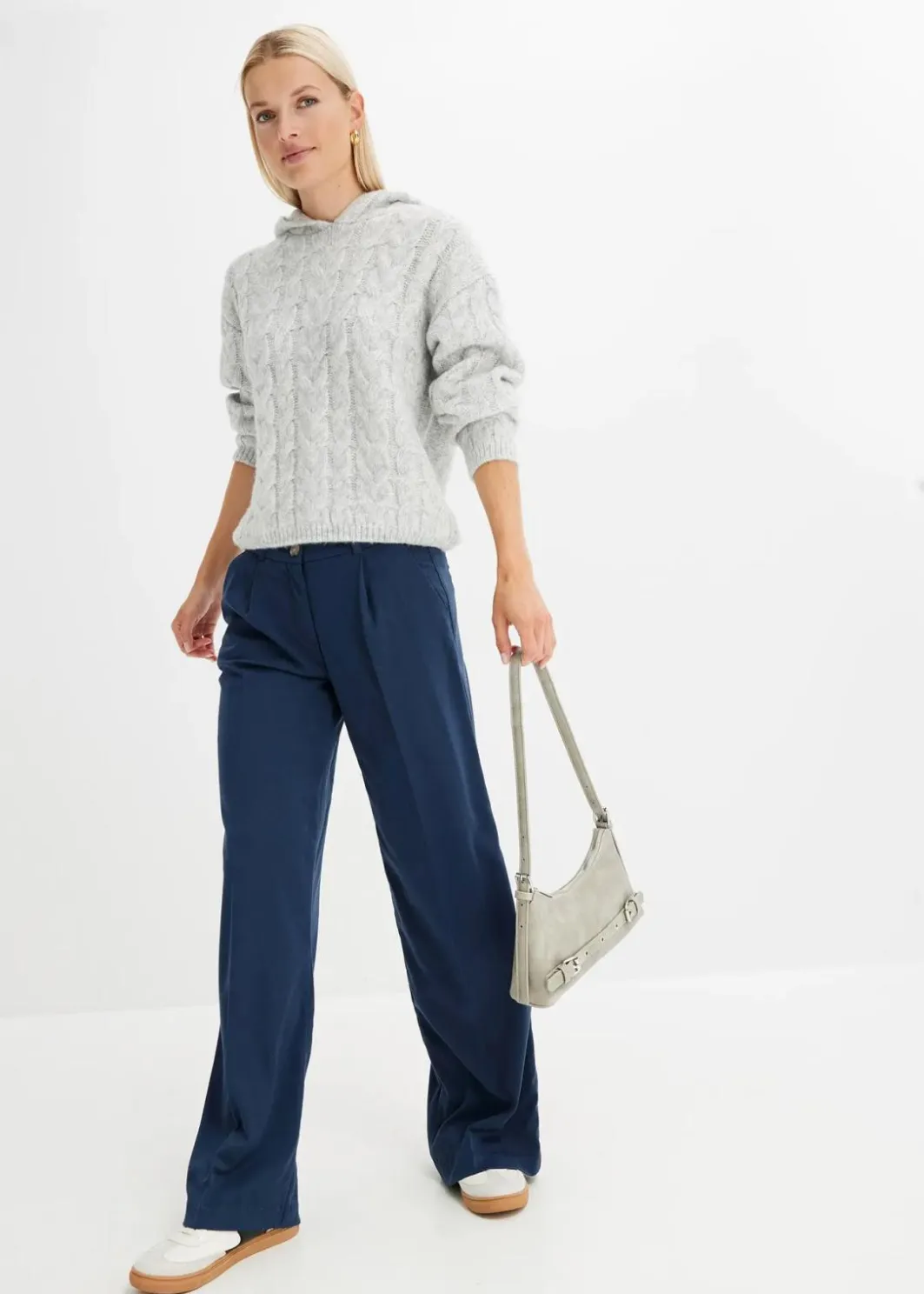 Clearance Grobstrick-Pullover aus weichem Woll-Mix Damen Nachhaltigere Materialien|Pullover & Strickjacken