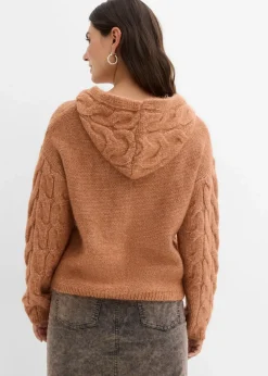 Outlet Grobstrick-Pullover aus weichem Woll-Mix Damen Nachhaltigere Materialien|Pullover & Strickjacken