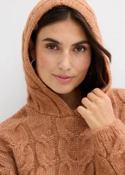 Outlet Grobstrick-Pullover aus weichem Woll-Mix Damen Nachhaltigere Materialien|Pullover & Strickjacken