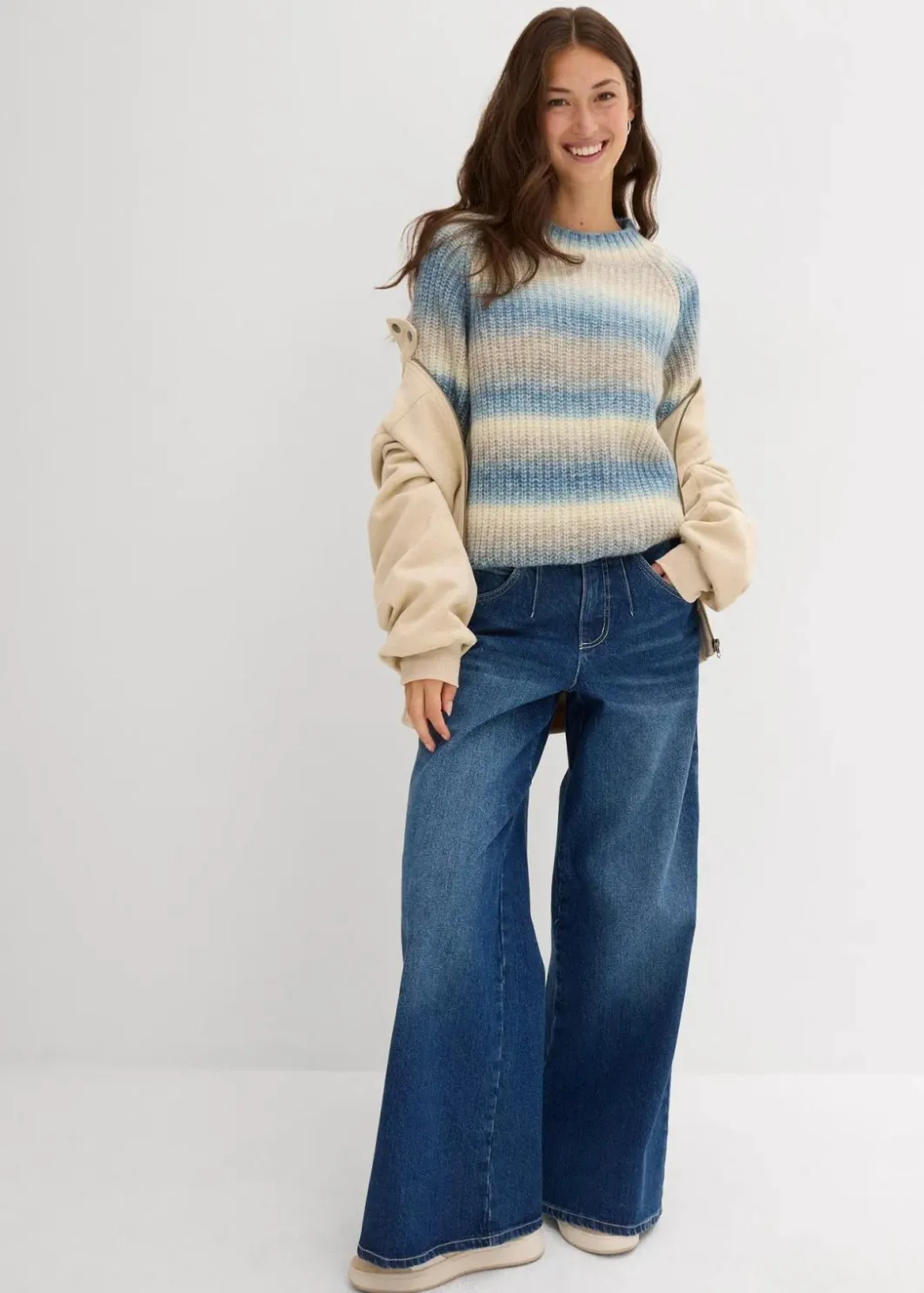 Outlet Grobstrick-Pullover aus weichem Woll-Mix Damen Bekleidung·Umstandsmode|Bekleidung·Jeans