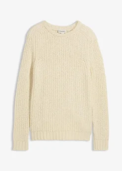 Herren bonprix Große Größen|Pullover & Strickjacken|Grobstrick-Pullover aus weichem Baumwollmix
