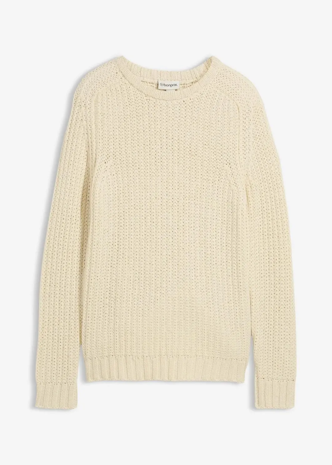 Herren bonprix Große Größen|Pullover & Strickjacken|Grobstrick-Pullover aus weichem Baumwollmix