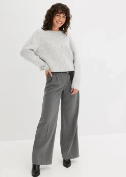 Damen bonprix Bekleidung·Umstandsmode|Bekleidung·Jeans|Grobstrick-Pullover aus weichem Woll-Mix