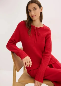 Hot Grobstrick-Pullover mit Bindelösung Damen Bekleidung·Umstandsmode|Bekleidung·Jeans