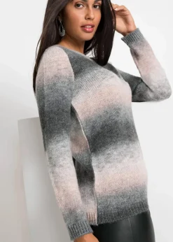 Damen bonprix Bekleidung·Umstandsmode|Bekleidung·Jeans|Grobstrick-Pullover mit Farbverlauf