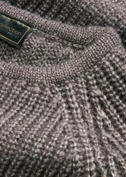 Damen bonprix Pullover & Strickjacken|Strickmode|Grobstrickpullover mit Glanzgarn