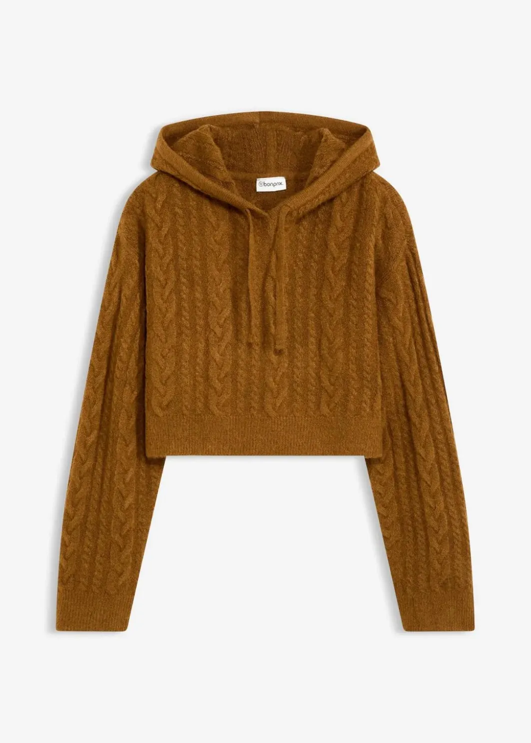Damen bonprix Bekleidung·Umstandsmode|Strickmode|Grobstrick-Pullover mit Kapuze
