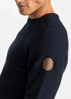 Grobstrick-Pullover mit recycelter Baumwolle Herren Große Größen|Pullover & Strickjacken