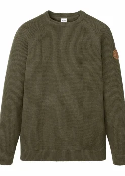 Grobstrick-Pullover mit recycelter Baumwolle Herren Pullover & Strickjacken|Große Größen