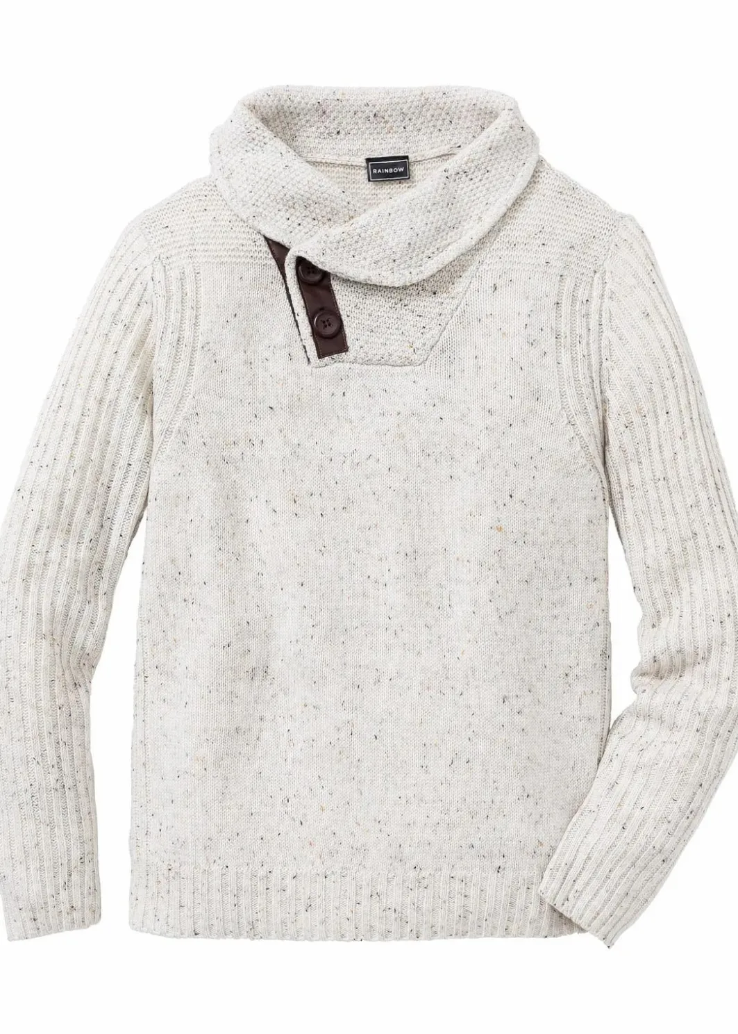 Discount Grobstrick-Pullover mit Schalkragen Herren Große Größen|Pullover & Strickjacken