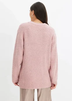 Damen bonprix Bekleidung·Umstandsmode|Strickmode|Grobstrick-Pullover mit V-Ausschnitt