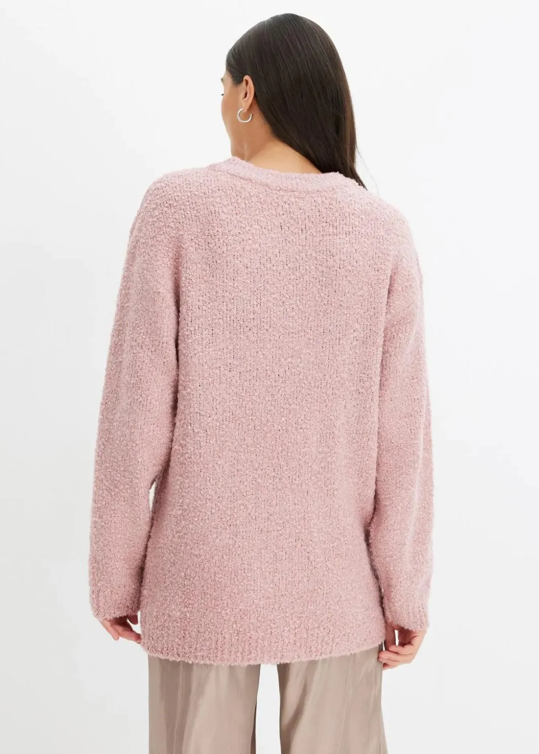 Damen bonprix Bekleidung·Umstandsmode|Strickmode|Grobstrick-Pullover mit V-Ausschnitt